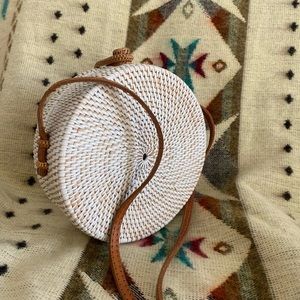 Round Rattan Bag